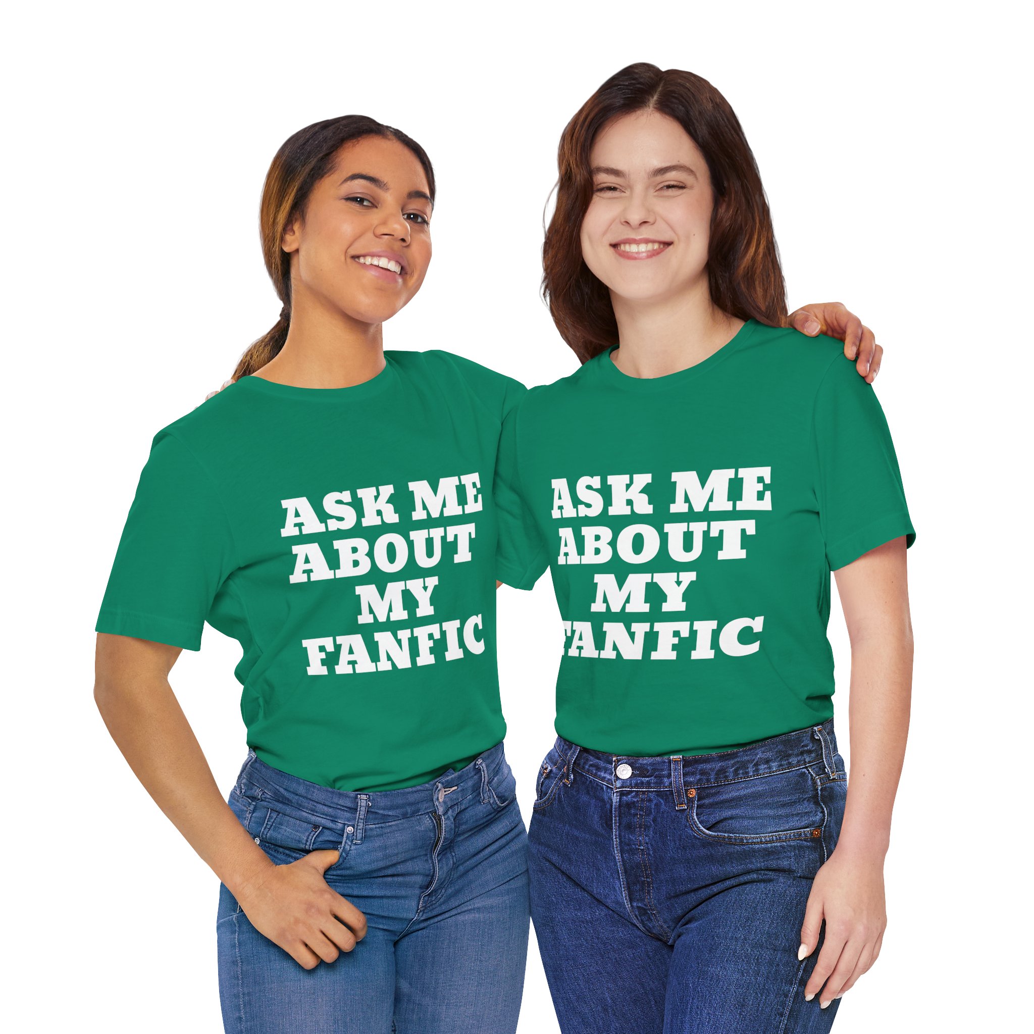 "Ask Me About My Fanfic" Unisex Jersey Short Sleeve Tee - Image 8