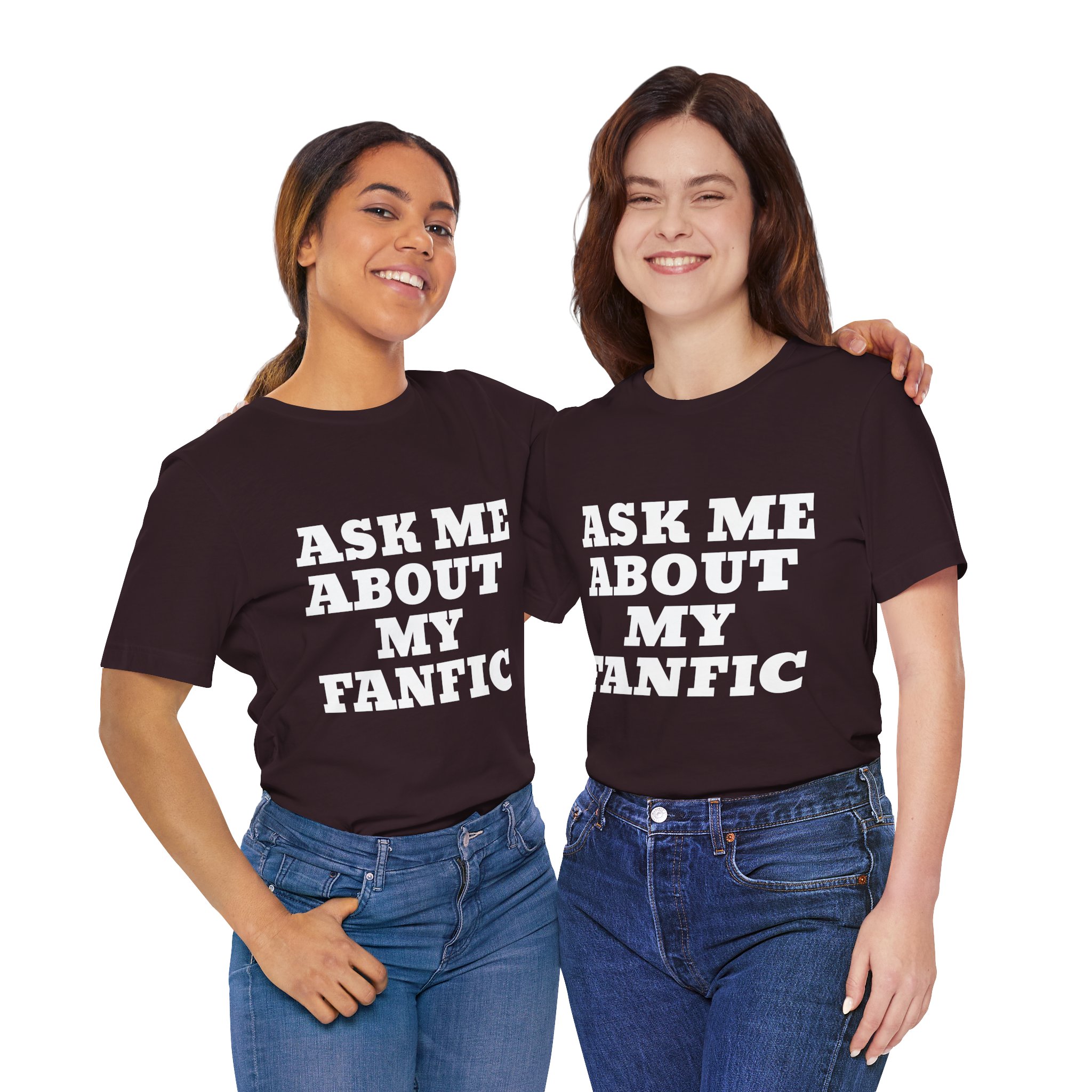"Ask Me About My Fanfic" Unisex Jersey Short Sleeve Tee - Image 22